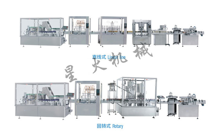 口服液液體灌裝生產(chǎn)線,全自動(dòng)口服液灌裝流水線