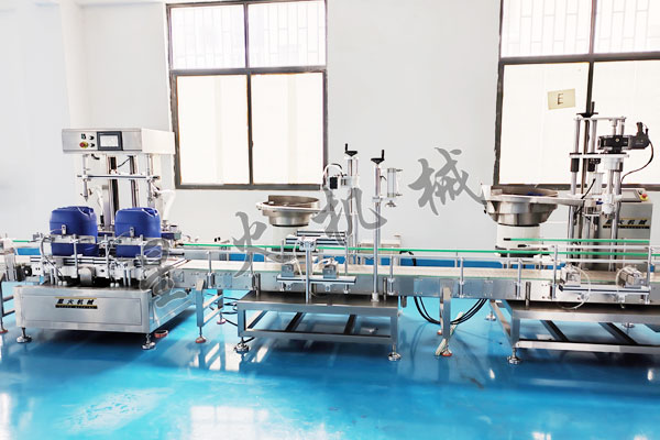 25L化工液體稱重灌裝生產(chǎn)線