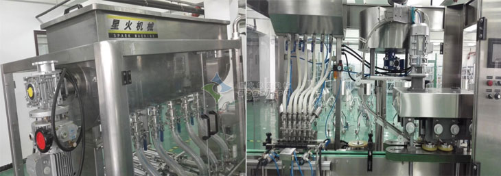 6頭臥式攪拌醬料灌裝機(jī)