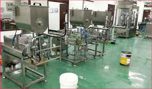 雙頭臥式郫縣豆瓣灌裝機(jī)