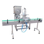 雙頭臥式攪拌直線醬料灌裝機