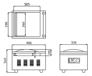 票據(jù)真空包裝機結(jié)構(gòu)圖
